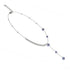 Indigo | Silver | Firefly Glass Cascade Double Pendant